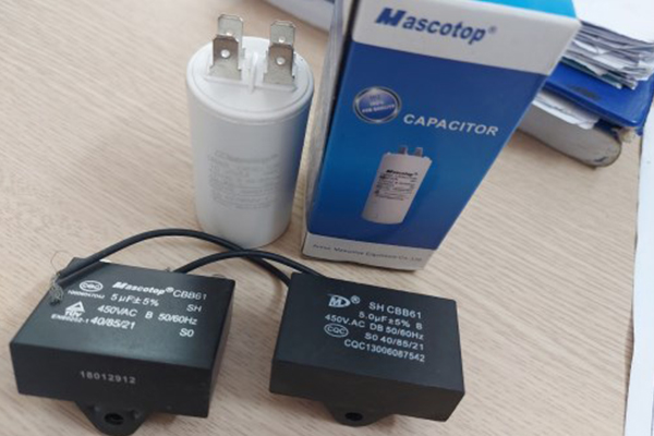 Tụ điều hòa , tụ quạt Frezzy Mascotop 2 chân và 3 chân (25µF đến 60µF)